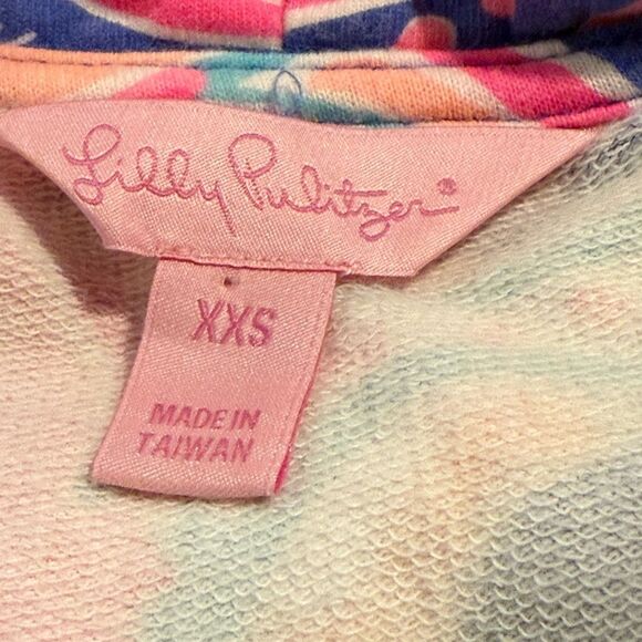Lilly Pulitzer Captain Popover Size XXS Iris Blue Jellies Be Jammin Print - Picture 9 of 13